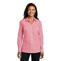 Port Authority ® Women's Easy Care Shirt, Rich Red/White, Medium