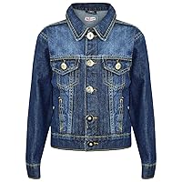 Kids Boys Jackets Designer Denim Style Fashion Trendy Jeans Coat New Age 3-13 Yr