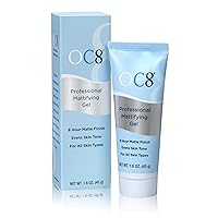 OC Eight Professional Professional Anti Shine Mattifying Gel: Oil Control Mattifier Formula for Face - Matte Finishing Gel Controls Oily Skin and Reduces Shine and Redness for Eight Hours - 1.6 Ounces