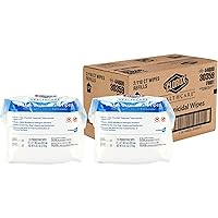 Clorox Healthcare Bleach Germicidal Wipes, Refill for Bucket, 110 Count, Pack of 2 (Package May Vary)