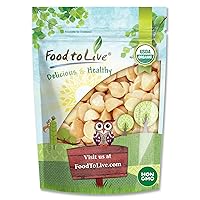 Food to Live Organic Macadamia Nut Halves & Pieces, 8 Ounces Non-GMO, Raw, Shelled, Unsalted, Kosher, Vegan, Bulk. Keto Snack. Source of Healthy Fats. Topping for Salad, Yogurt, Cereal, Dessert.
