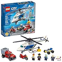 LEGO City Police Helicopter Chase 60243 Police Playset, Building Sets for Kids (212 Pieces)