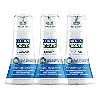 SmartMouth DDS Activated Clinical Mouthwash - Adult Mouthwash for Fresh Breath - Clinical Strength Mouthwash for Gum Health, Gingivitis & More - Clean Mint Flavor, 16 fl oz (3 Pack)
