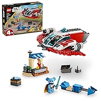 LEGO Star Wars: Young Jedi Adventures The Crimson Firehawk, Kids’ Starter Set, Buildable Toy Starship, Speeder Bike Vehicle, 3 Characters, Gift Idea for Boys and Girls Aged 4 and Up, 75384