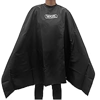 Wahl Clipper Genuine Reusable Barbers Cape for Hair Cutting, and Trimming with Easy Hook & Loop Adjustable Neck for Kids and Adults - Model 3417
