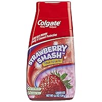 Colgate Fluoride Toothpaste Strawberry Smash Liquid Gel 4.60 oz (Pack of 1)