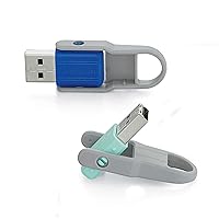 Verbatim 32GB Store 'n' Flip USB Flash Drive - 2Pk - Blue, Mint (70061)