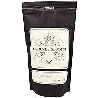 Harney & Sons Black Currant Tea - Wonderful Fruity Flavor, Caffeinated with a Medium Body - Bag of 50 Sachets