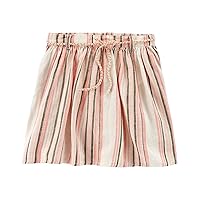 Carter's Little Girls' Striped Linen Skort