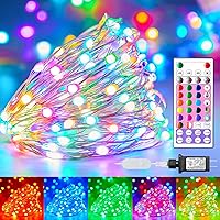 Color Changing Fairy Lights Plug in - 22 Colors 33 FT 100 LED String Lights with Remote, Twinkling Fairy Lights Indoor with 12 Lighting Modes, Multicolor Valentines Lights for Bedroom Classroom Easter