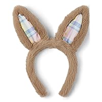 Gymboree,and Toddler Bunny Ear Easter Headband Hair Accessories,Plaid Bunny Ear,One Size