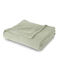 Sun Yin King Sage 100% Cotton Blanket, Light Green