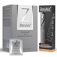 Zocuwipe Eyelid Wipes with Okra Complex - Eyelid Cleanser and Moisturizer Pads 40ct + Zocufill Elixir Eye Gel and Face Serum