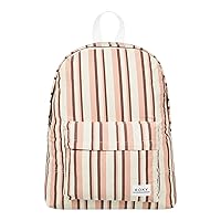 Roxy Women's 16L Sugar Baby Canvas Small Backpack, Root Beer Silk Caye Stripe, One Size