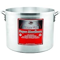 Winco USA Super Aluminum Sauce Pot, Extra Heavy Weight, 8 Quart, Aluminum, Metallic