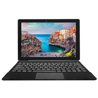 Simbans [3 Bonus Items] TangoTab 10 Inch Tablet and Keyboard 2-in-1 Laptop, 4 GB RAM, 64 GB Disk, Android 10, Mini-HDMI, Micro-USB, USB-A, Inbuilt GPS, Dual WiFi, Bluetooth Computer PC - TLX