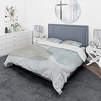 Grey and White Collage I Modern & Contemporary Duvet Cover Set, Beige Duvet Cover Set Queen, Abstract Bedding Set of 3 Pieces, All Season Modern & Contemporary Bedding Sets Queen