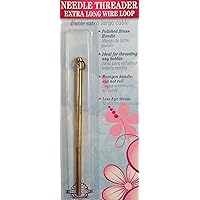 Tooltron Tool Tron Needle Threader with Extra Long Wire Loop-