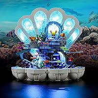 Vaodest LED Light for Lego Disney 43225 The Little Mermaid Royal Clamshell Set,Design and Configuration Compatible with Model 43225(LED Light Only, Not Building Block Kit)