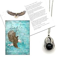 Smiling Wisdom - Dreams Within Your Grasp Greeting Card and Keepsake Gift Set - Courage & Strength - Father Dad Brother (Eagle Claw)