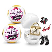 Fashion 2 Pack Series 3 by ZURU Real Miniature Fashion Brands Collectible Toy, 2 Capsules of 5 Mystery Miniature Brands for Girls, Teens, Adults and Collectors (2 Pack)