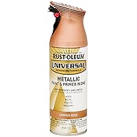 Rust-Oleum 314559 Universal All Surface Metallic Spray Paint, 11 oz, Copper Rose