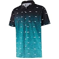 ELETOP Men's Hawaiian Shirt Summer Stretch Short Sleeve Tropical Beach Button Down Casual Shirt