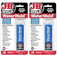WaterWeld, 1 Hour Cure, Epoxy Putty Stick - 2 Pack, Off-White (8277-2)