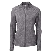 Cutter & Buck Ladie's Adapt Eco Knit Heather Recycled Womens Full Zip