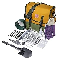 ASR Outdoor 38pc Deluxe Geology Rock Hounding Kit with Mining Tools and Carry Bag