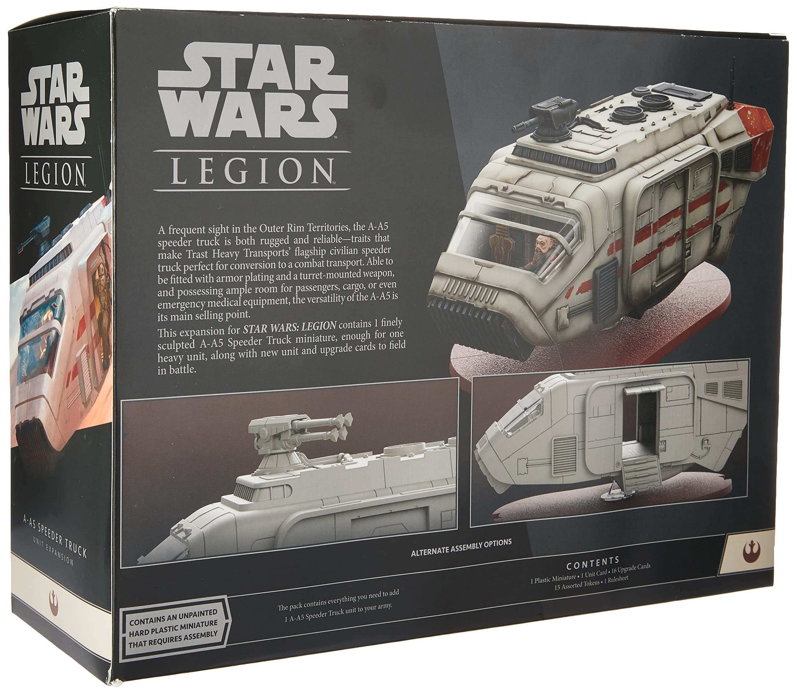 Star Wars Legion A-A5 Speeder Truck Expansion | Two Player Battle Game | Miniatures Game | Strategy Game for Adults and Teens | Ages 14+ | Average Playtime 3 Hours | Made by Atomic Mass Games