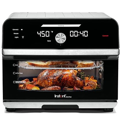 Instant Omni Plus 19 QT/18L Air Fryer Toaster Oven Combo, From the Makers of Instant Pot, 10-in-1 Functions, Fits a 12