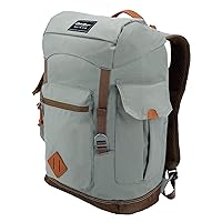 Eddie Bauer Bygone Backpack with Exterior Pockets and Laptop Compatible Sleeve, Light Heather Grey, 25L