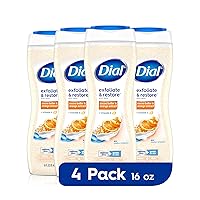 Dial Body Wash, Orange Peel & Cocoa Butter, 16 Fl Oz (Pack of 4)