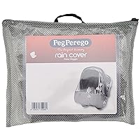 Peg Perego Primo Viaggio Rain Cover – Accessory - Approved for Use with Any Peg Perego Primo Viaggio Infant Car Seats - Clear with Light Grey
