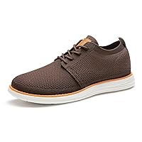 Bruno Marc Men's KnitFlex Breeze Mesh Sneakers Oxfords Lace-Up Lightweight Casual Walking Shoes