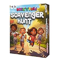 Indoor and Outdoor Scavenger Hunt for Kids Ages 4-8 Active Games for Kids Inside Outside and Camping with Added Challenge Cards