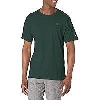 Champion mens Classic Jersey Tee Shirt, Dark Green, Small US