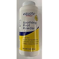 Equate Soothing Foot Powder 198g / 7-Ounce Shaker Bottle 1 Pack
