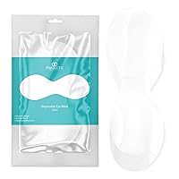 100pcs Disposable DIY Non-Woven Eye Mask Paper by Project E Beauty | DIY Cotton Eye Care Mask | for Skincare & Spa Salon Use | Cosmetic Facial Paper for Toner, Serum, or Lotion (100, Eye Shaped)