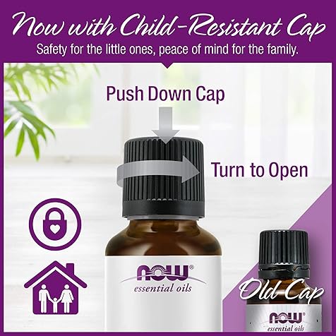 NOW Essential Oils, Orange Oil, Uplifting Aromatherapy Scent, Cold Pressed, 100% Pure, Vegan, Child Resistant Cap, 4-Ounce