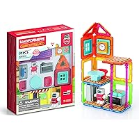MAGFORMERS Minibot Kitchen Set, Rainbow Colors, Educational Magnetic Geometric Shapes Tiles Building STEM Toy Set Ages 3+