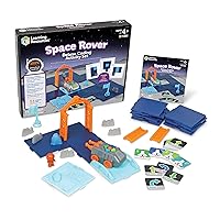 Learning Resources Space Rover Deluxe Coding Activity Set, 51 Pieces, Ages 4+, Coding for Kids, Coding Toys, Kids STEM,Toys STEM,Space Toys, Astronaut Toys