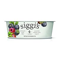 siggi's® Icelandic Strained Whole Milk Yogurt, Mixed Berry, 4.4 oz. Single Serve Cup – Thick, Protein-Rich Yogurt Snack