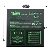 Seedling Mat for Plants with Dual Digital Temperature Controller, MET Certified Heating Pad, 20