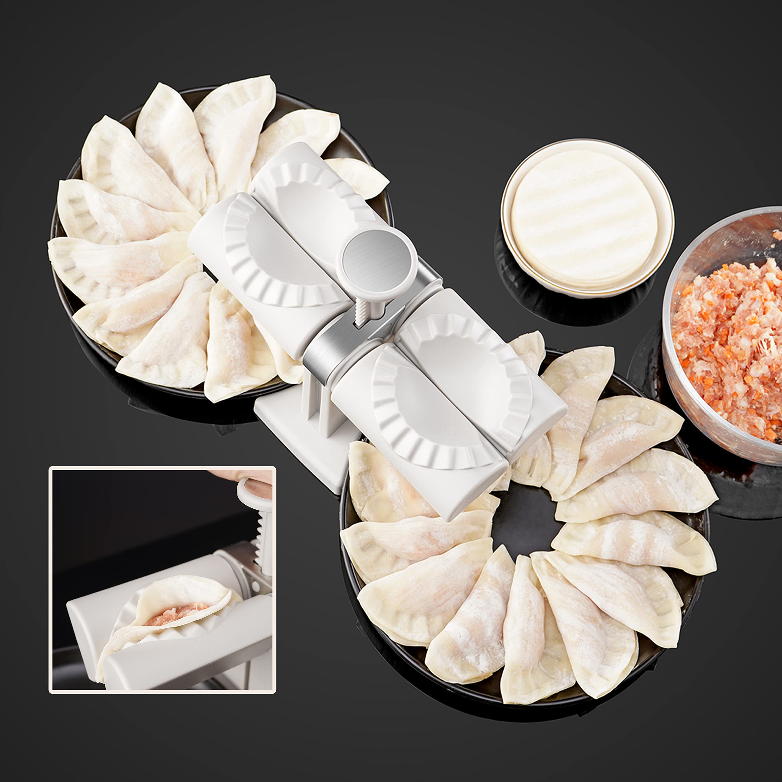 Mua Double Head Automatic Dumpling Maker - Manual Dumpling Maker Mould Set  Tool, Kitchen Accessories, Wrap Two At Once trên Amazon Mỹ chính hãng 2023  | Giaonhan247