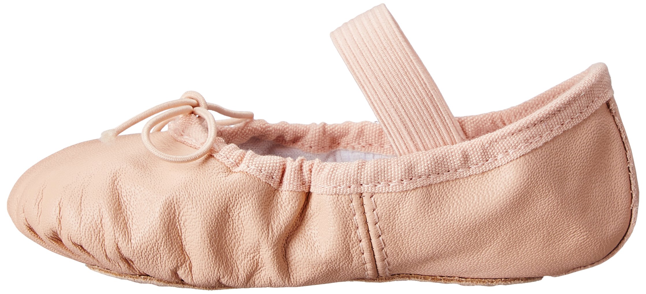 Bloch Dance Girl's Dansoft Full Sole Leather Ballet Slipper/Shoe, Pink, 1 Narrow Little Kid