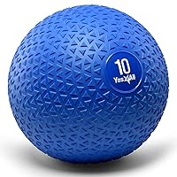 Yes4All Slam Balls, 10-40lb Medicine Ball Weight, Durable PVC Sand Filled Workout Dynamic Medicine Ball for Core Strengthen