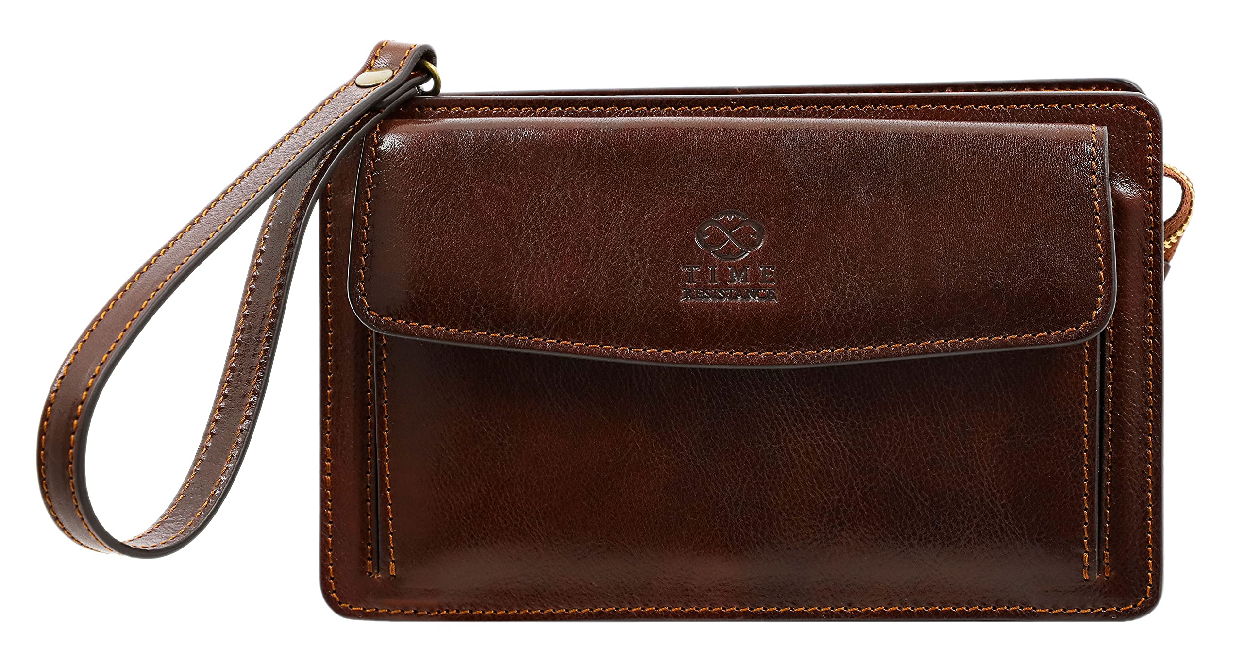 Denis Exclusive leather handy wrist bag for man