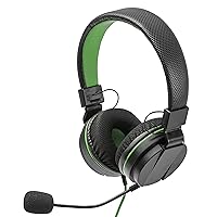 Snakebyte Head Set X - On Ear Stereo Headset for Gaming Consoles with Detachable Mic, Inline Control, Wired 3.5Mm Headphone for Use with PC, Laptop, Xbox One, Switch, PS4 - Xbox One